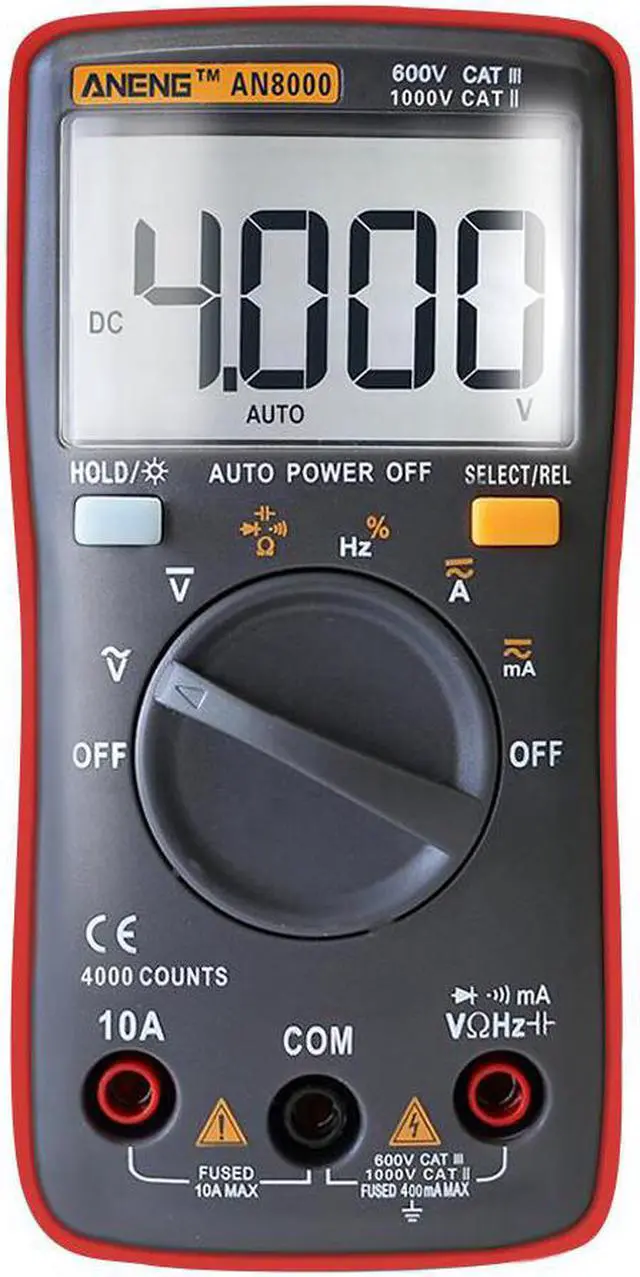 Main image of ANENG AN8000 Digital Multimeter 4000 Counts Profesional Capacitor Tester Esr Meter Richmeters Inductance Meter Tester - Red