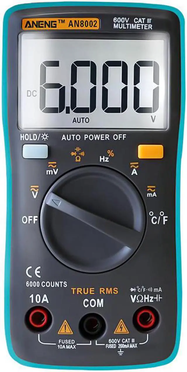 Main image of ANENG AN8002 Digital Multimeter 6000 Counts Multimetro Multitester Digital Profesional Transistor Capacitor Tester Lcr Esr Meter - Blue