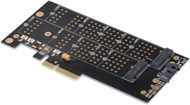 Main image of NVMe Protocol Adapter Card PCI-E X4 Port to M.2(PCI-E) SSD Converter SATA Port to M.2(SATA) SSD Adapter Card