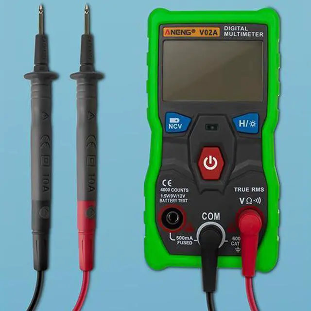Alt view image 5 of 6 - ANENG V02A Measurement Digital Multimeter Counts Digital Multimeter Profesional Capacitor Tester Esr Meter Richmeters Testers - Green