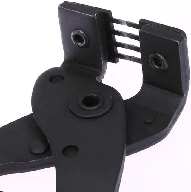 Alt view image 5 of 7 - Leather Craft Hole Punch Tools Hand-Held Silent Pliers Diamond Sewing Stitching Chisel Pricking Iron 4mm Spacing 2/4 Teeth