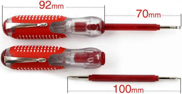 Alt view image 3 of 3 - 100-500V Test Pen Screwdriver Test Pencil Electric Tester Durable Insulation Electrician Home Tool Electrical Tester Pen