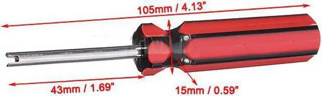 Alt view image 5 of 6 - Valve Stem Core Remover Car Truck Bike Screwdriver Tire Repair Install Tool Kit