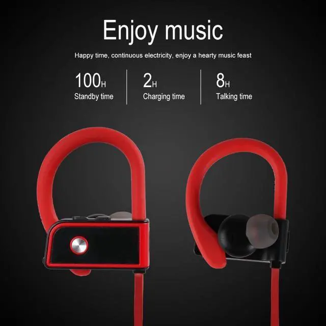 Alt view image 2 of 7 - Fineblue FA80 Wireless Bluetooth earphone Stereo Bass Music Earphone Handsfree With Mic Neckband waterproof IPX-5 Sports Stereo (Green)