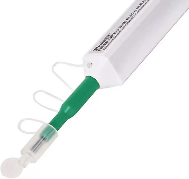 Alt view image 5 of 7 - Pro'sKit FB-C008 2.5mm Fiber Optic Cleaner One Click Fiber Optic Connector Cleaner Tool Universal Connector Fiber Optic Cleaning Pen