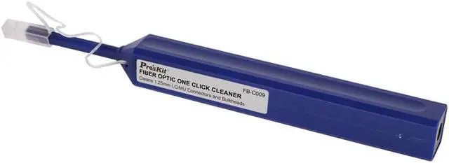 Alt view image 2 of 7 - Pro'sKit FB-C009 1.25mm Optical Fiber Communication Tools One Click LC Connector Fiber Optic Cleaner Optical Fiber Cleaning Pen