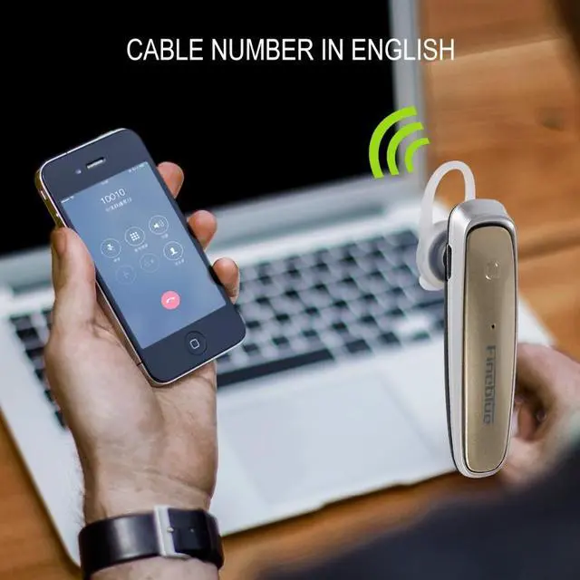 Alt view image 5 of 7 - Fineblue FX-1 Bluetooth 4.0 Wireless Stereo Headset Earphones With Mic Sport earbuds For IOS Android Hands Free Music headphones (White)