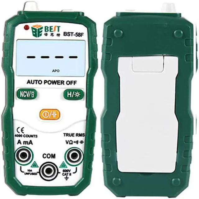 Main image of BST-58F Digital Multimeter Auto Range 4000 Counts AC/DC Voltage Current Resistance Meter Capacitance Frequency Tester