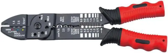 Alt view image 5 of 7 - FS-051 Multi-functional Crimping Pliers Terminals Crimping Tools Wire Stripper Multi Tool Tools Hands Plier