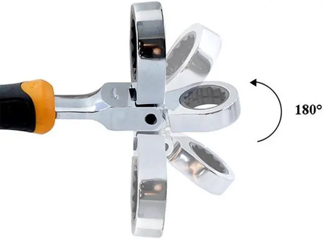 Alt view image 5 of 5 - 1/4 3/8 1/2 Inch 5pcs Ratchet Wrench Adjustable Sleeve Adapter Wrench Spanner Auto Repair Tools Set Hand Tools