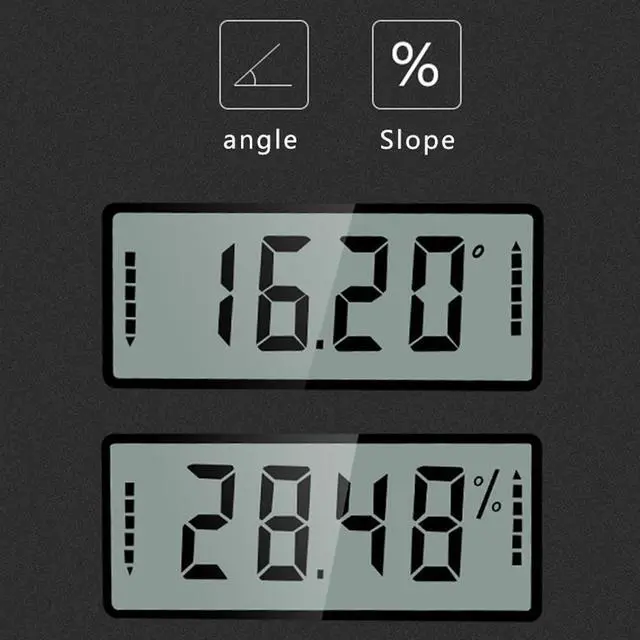 Alt view image 5 of 6 - Digital Inclinometer Display Protractor Inclinometer 0.1 Resolution Bottom With Magnet Waterproof Angle Finder Measure Bevel