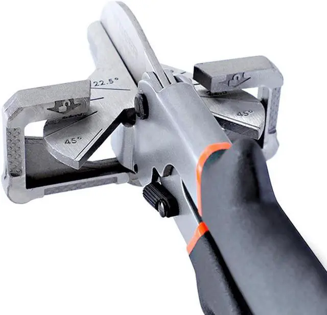 Alt view image 6 of 7 - 0-135 Degree Adjustable Angle Trim Shear PVC Trunking Tube Multi Angle Shear Gasket Mitre Trimmer Cutter Hand Tool Tools