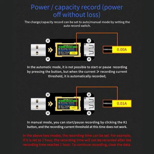 Alt view image 5 of 7 - FNB28 Current and Voltage Meter USB Tester QC2.0/QC3.0/FCP/SCP/AFC Fast Charging Protocol Trigger Capacity Test