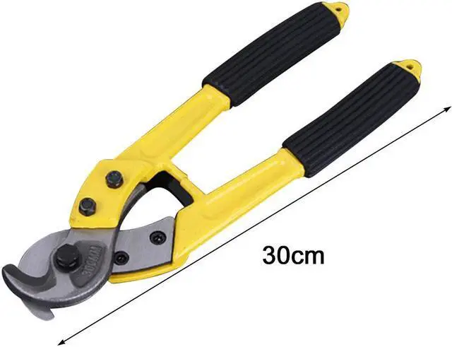 Alt view image 5 of 5 - 12 Inch Multifunctional Bolt Cutter Wire Clipper Cable Cutter Non-Slip Handle Labor-saving Manual Cable Scissors