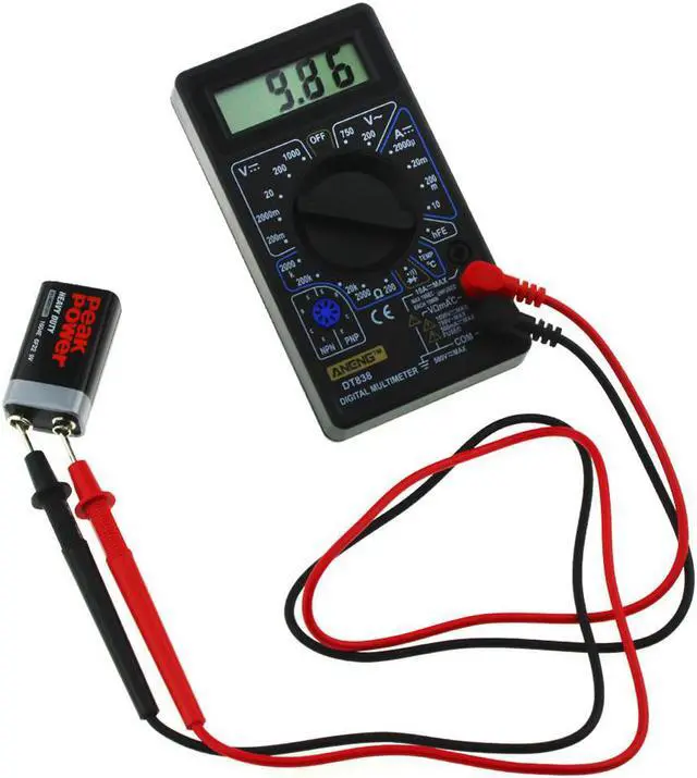Alt view image 3 of 7 - Aneng DT-838 LCD Digital Multimeter Electric Voltmeter Ammeter Tester AC/DC 750/1000V Amp Volt Ohm Portable Electric Multi Tester Tool