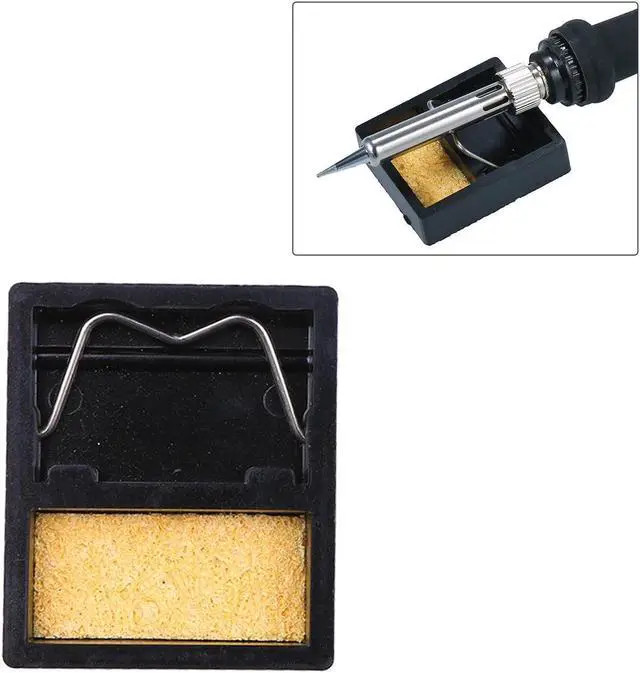 Alt view image 6 of 7 - Electric Soldering Iron Kit 60W Adjustable Temperature Welding Tool with 5 Piece Solder Iron Tips Portable PU Carry Bag