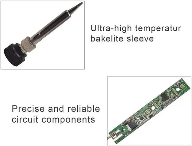Alt view image 2 of 7 - LCD Digital Display Thermostat Electric Iron 80W High Power Soldering Iron Internal Heating Welding Tool - 220V