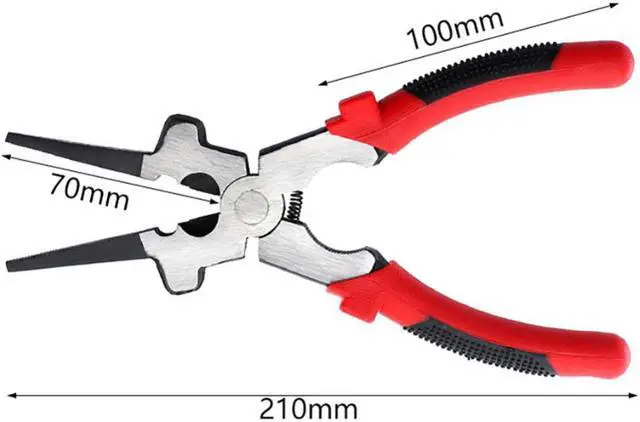 Alt view image 6 of 7 - Multi-function Pliers Gas Shielded Welding Forceps Clip Nozzle Tip Wire Cable Pincers for MIG Welding Removing Wire Tool Tools