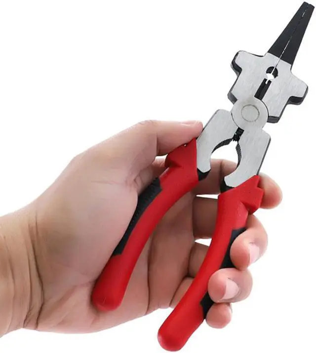 Alt view image 7 of 7 - Multi-function Pliers Gas Shielded Welding Forceps Clip Nozzle Tip Wire Cable Pincers for MIG Welding Removing Wire Tool Tools