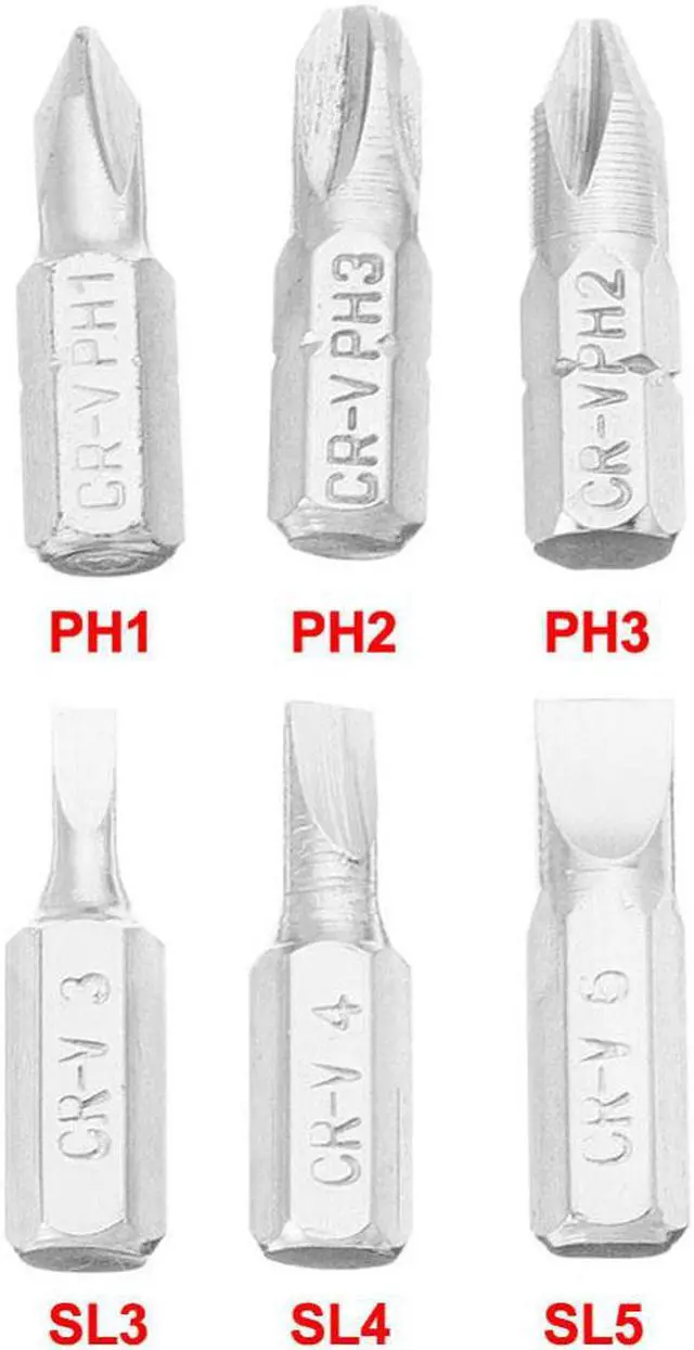 Alt view image 6 of 7 - 6 in 1 Screwdriver Set Revolver 360 Twist Magnetic Drill Bit Screwdriver Repair Tool Set Hand tools New