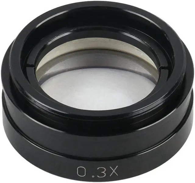 Alt view image 2 of 3 - 0.3X Barlow Auxiliary Objective Glass Lens For XDC-10A 180X 300X C-MOUNT Lens Industry Video Microscope Camera