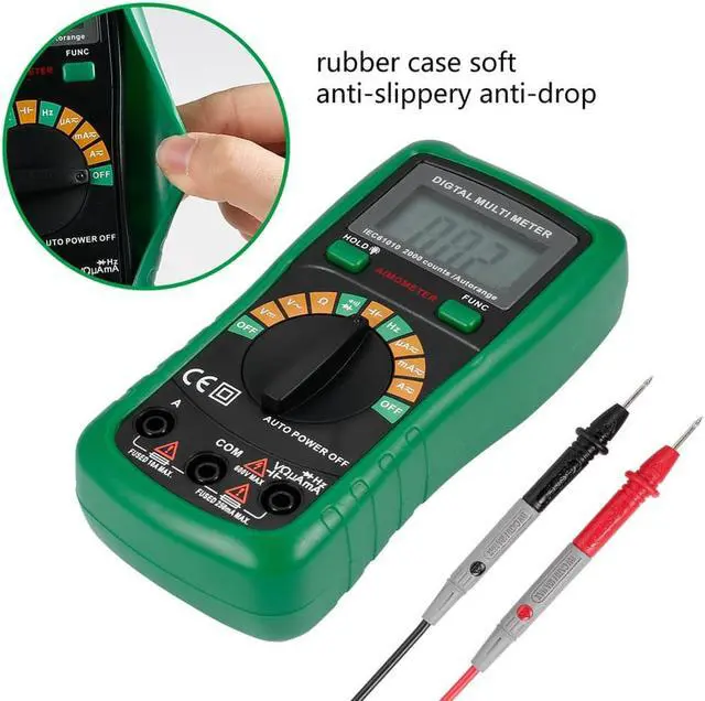 Alt view image 2 of 7 - 3.5 inch LCD Display Digital Multimeter Temperature Capacitance Frequency Test Auto Power Off Low Voltage Indication Backlight