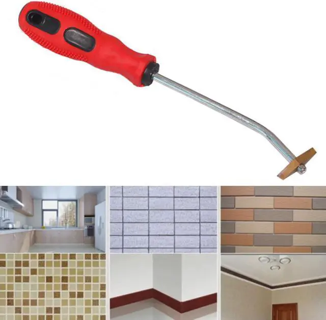 Alt view image 5 of 6 - Tile Beauty Seam Jointing Knife Clearing Tool Sparse Knife Slotting Machine Beauty Grouting Construction Tool - Red