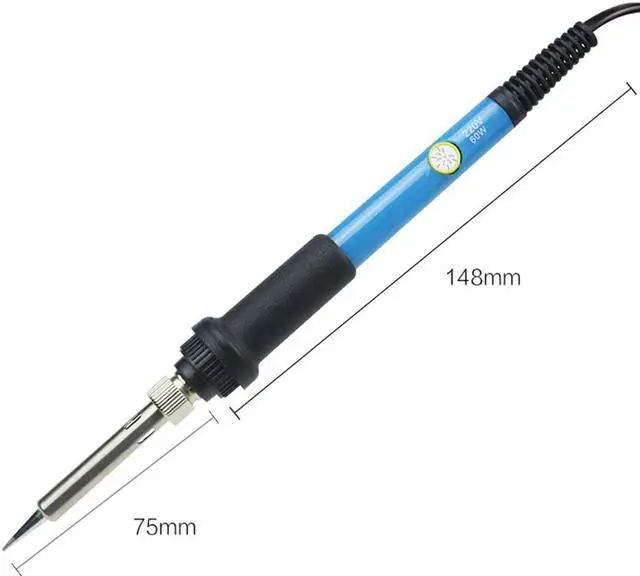 Alt view image 3 of 4 - Temperature Electric Soldering Iron 220V 60W Welding Solder Rework Station Heat Pencil Tips Repair Tool