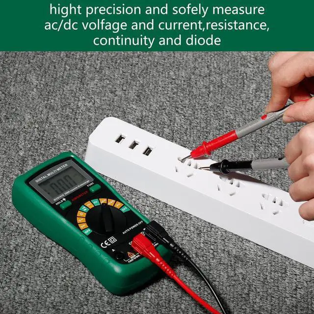 Alt view image 6 of 7 - 3.5 inch LCD Display Digital Multimeter Temperature Capacitance Frequency Test Auto Power Off Low Voltage Indication Backlight