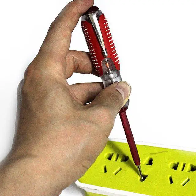 Alt view image 2 of 3 - 100-500V Test Pen Screwdriver Test Pencil Electric Tester Durable Insulation Electrician Home Tool Electrical Tester Pen