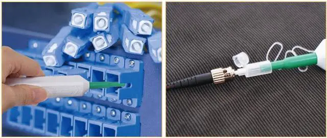 Alt view image 6 of 7 - Pro'sKit FB-C008 2.5mm Fiber Optic Cleaner One Click Fiber Optic Connector Cleaner Tool Universal Connector Fiber Optic Cleaning Pen