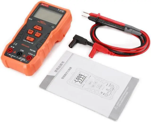 Alt view image 7 of 7 - T21E 5999 Counts Backlight NCV Digital Multimeter AC/DC Voltmeter True RMS Diode Resistence Cap HZ Tester Data Hold