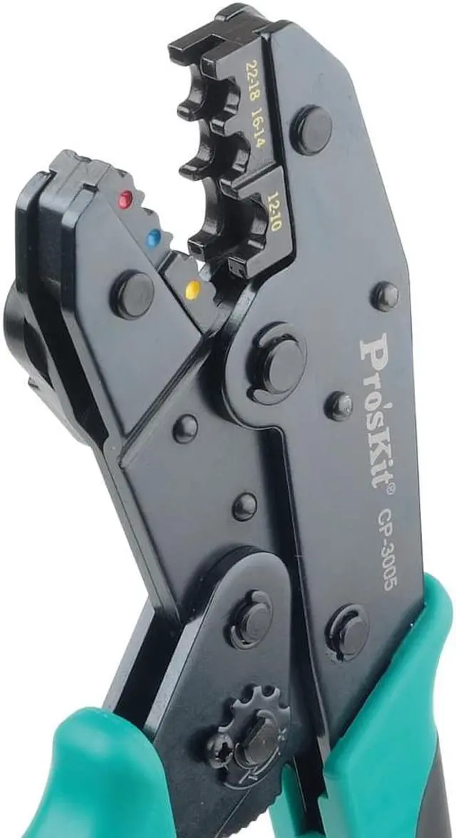 Alt view image 6 of 7 - Pro'skit CP-3005F Multifunctional Crimping Pliers Ratchet Cable Wire Stripper Terminal Tool Terminal Clamp Repair Tools Pliers