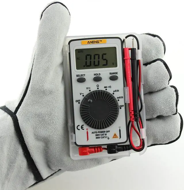 Alt view image 2 of 7 - AN101 Pocket LCD Digital Multimeter Backlight AC/DC Automatic Meter for Voltmeter Ammeter Ohm Tester Meter