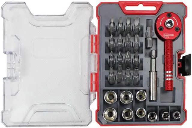 Main image of 28PCS/set Drive Mini Ratcheting Screwdriver Set Socket Set Hand Tool Stainless Steel Socket Set