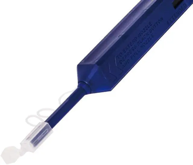Alt view image 3 of 7 - Pro'sKit FB-C009 1.25mm Optical Fiber Communication Tools One Click LC Connector Fiber Optic Cleaner Optical Fiber Cleaning Pen