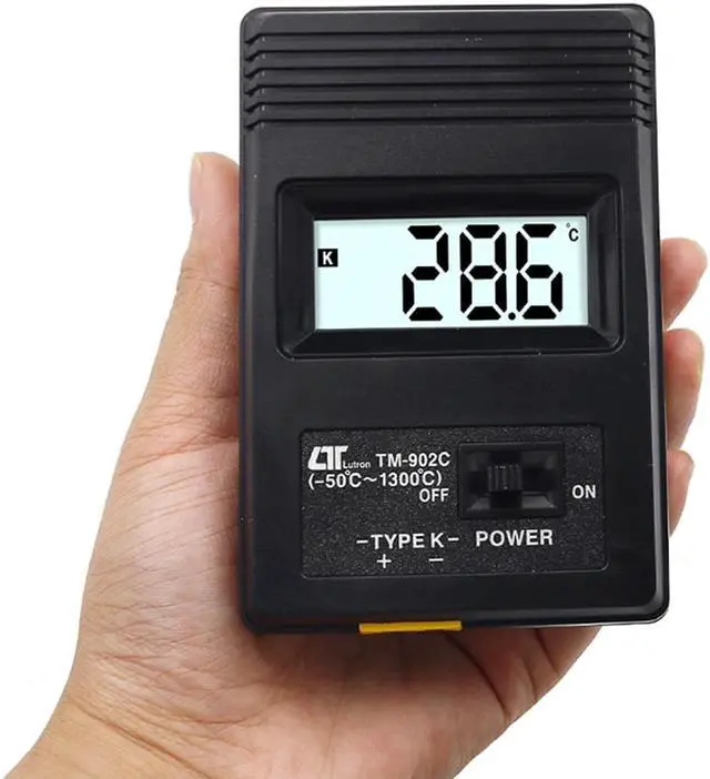 Alt view image 7 of 7 - TM-902C (-50C to 1300C) Temperature Meter TM902C Digital K Type Thermometer Sensor+Thermocouple Probe Detector