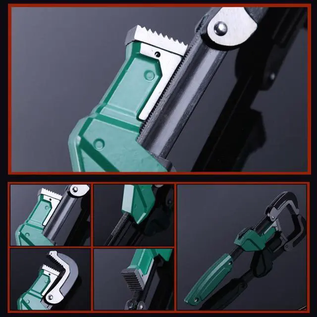 Alt view image 4 of 7 - 1PC Pipe Wrench Adjustable Plumbing Wrench High Torque Clamp Pipe Vice Universal Wrench Hand Tools Drop Ship