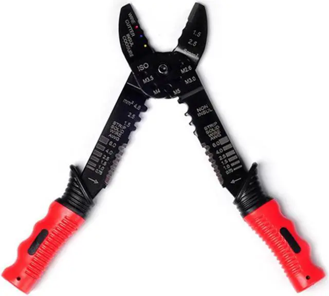 Alt view image 6 of 7 - FS-051 Multi-functional Crimping Pliers Terminals Crimping Tools Wire Stripper Multi Tool Tools Hands Plier