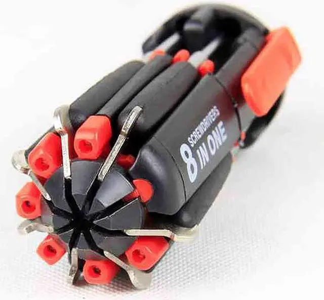 Alt view image 4 of 7 - 8 In 1 Multifunctional Screwdriver Combination All-In-One Repairing Tools With 7 Screw Heads Hand Tools