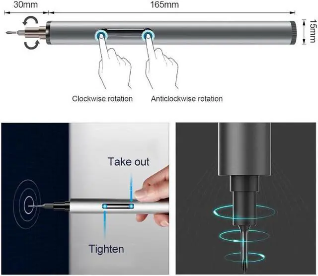 Alt view image 4 of 7 - BST-9911B Pro Portable Mini Cordless Magnetic Electric Screwdriver for Laptop Mobile Phone Repair Of Home Appliances