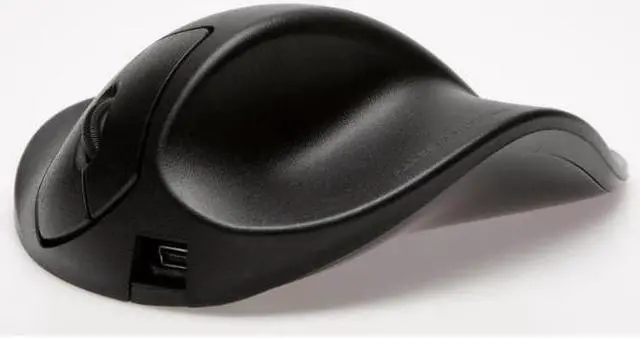 Alt view image 2 of 2 - Hippus L2UB-LC Black 3 Buttons USB Wired / Wireless BlueTrack 1500 dpi Handshoe Mouse