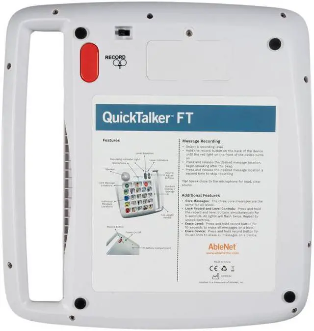 Alt view image 3 of 3 - Ablenet QuickTalker FT 7 10000036