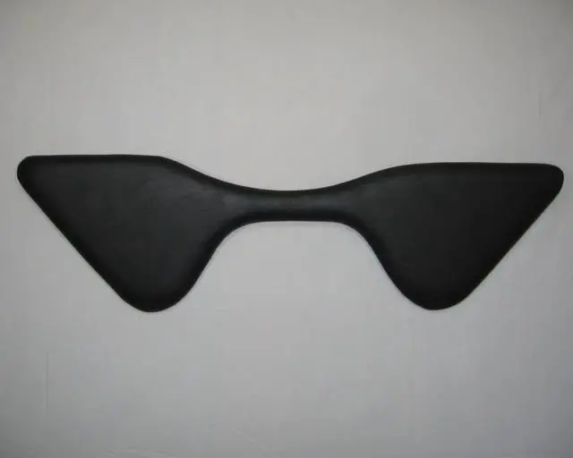 Main image of N1036CM-MS-K: Curved Morency Forearm Rest with extensions for left and right-hand mouse and Microsoft Natural keyboard use, black vinyl, 10? x 36?