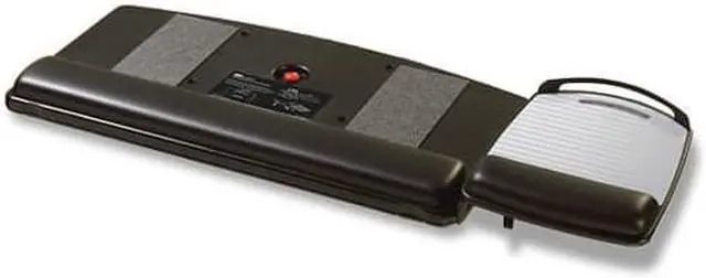 Alt view image 10 of 20 - 3M Knob Adjust Keyboard Tray With Highly Adjustable Platform Black AKT80LE