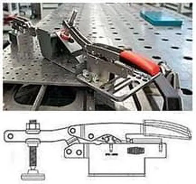 Alt view image 3 of 10 - BESSEY STC-HH70 Toggle Clamp,Horizontal,700 lbs,2-3/8 In
