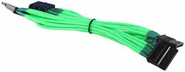 Alt view image 2 of 2 - BattleBorn CB-M3SATA-Green to 3 x SATA Cable