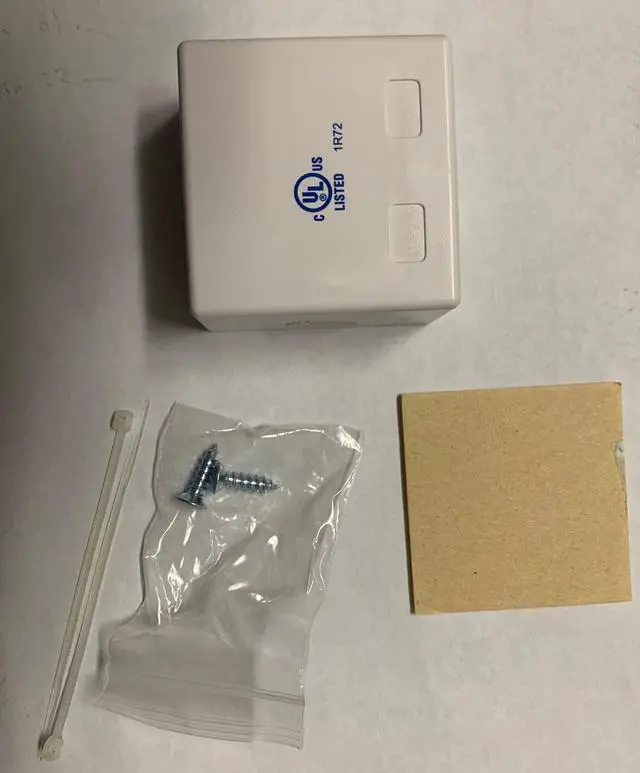 Alt view image 5 of 5 - RJ45 2 Port Wall Mount Biscuit Network Ethernet UTP LAN Jack - White