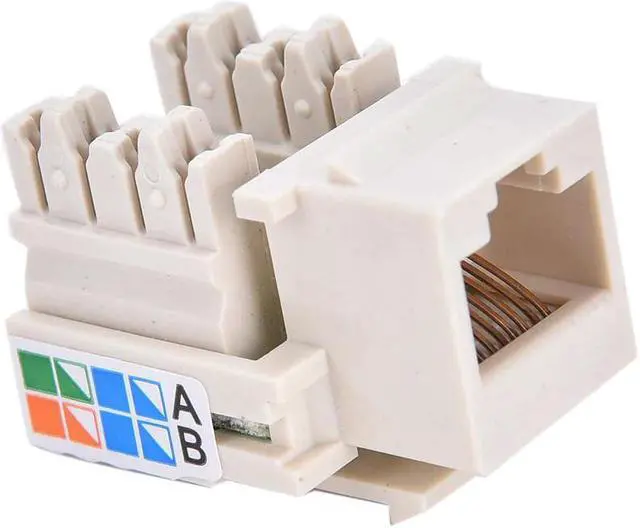 Main image of BattleBorn GC-KEY45-90IVO - Cat5 / 5e Keystone Jack - 110 Punch Type (Ivory)