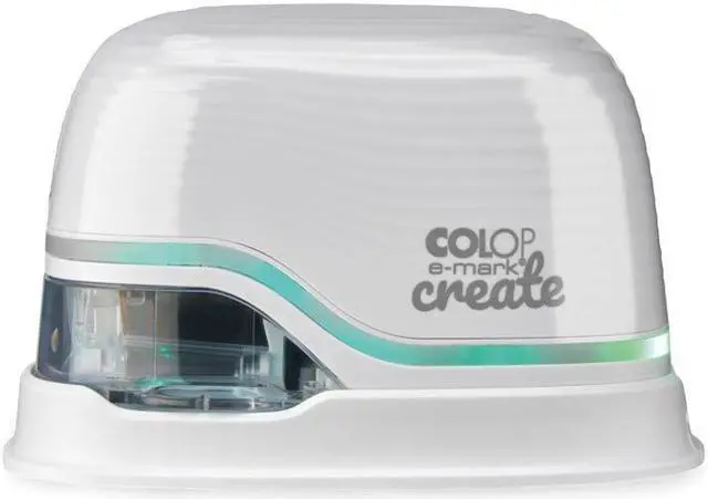 Main image of COLOP e-Mark CREATE Colour Inkjet Craft Printer /Electronic Marking Device/Multi-Colored Imprint/Digital Stamp/Mobile Printer/Label Maker - Print on Almost Anything (WHITE)